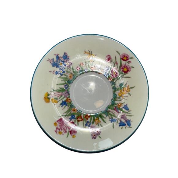 Vtg Wedgwood Prairie Flowers 5.75" Saucer Plate W1758 Made In England Set of 3 - Picture 3 of 9
